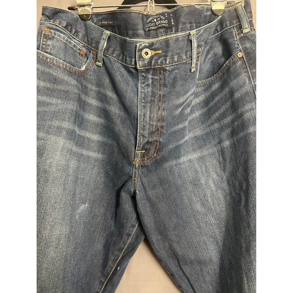 Lucky Brand 361 Vintage Straight Leg Dark Wash Denim Mens Jeans JM 40x32 Classic - Picture 5 of 15